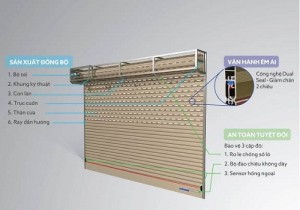 cửa cuốn khe thoáng c70 austdoor