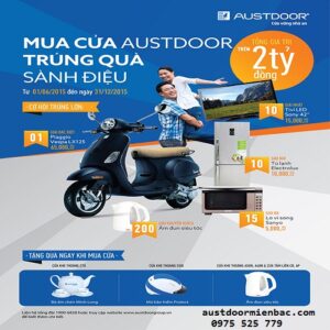 khuyến mại tháng 6 cửa cuốn austdoor