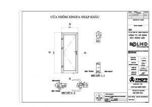 catalog ban vẽ file cad kỹ thuật nhôm xingfa quảng đông nhập khẩu hệ 55