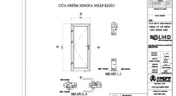 Catalog, bản vẽ Mặt cắt nhôm XINGFA nhập khẩu Quảng Đông hệ 55, 63, 65, 93 file cad