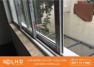 cửa sổ mở lùa 3 ray nhôm xingfa 1