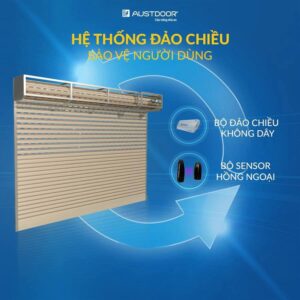 tự động đảo chiều khi gặp vật cản cửa cuốn austdoor