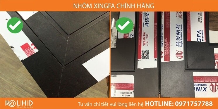 ép góc cửa nhôm xingfa kín khít